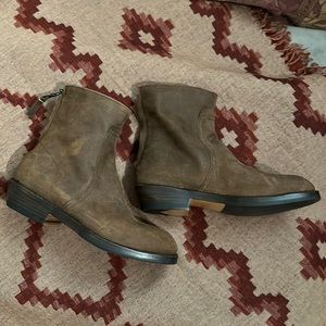 Rag and Bone dark brown sueded booties sz 7
